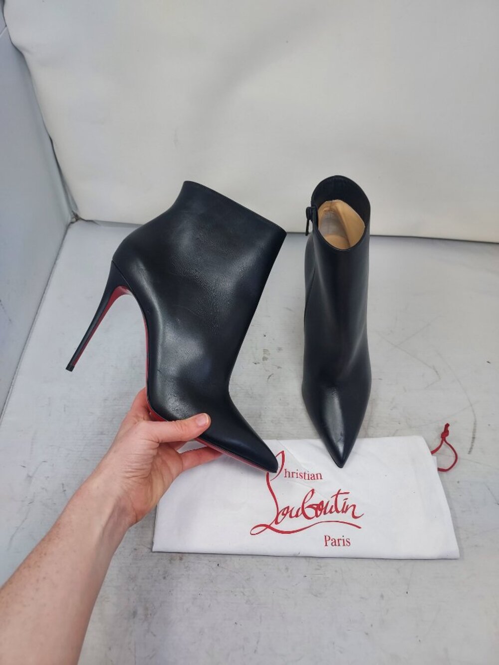 CHRISTIAN LOUBOUTIN Black So Kate Ankle Boot